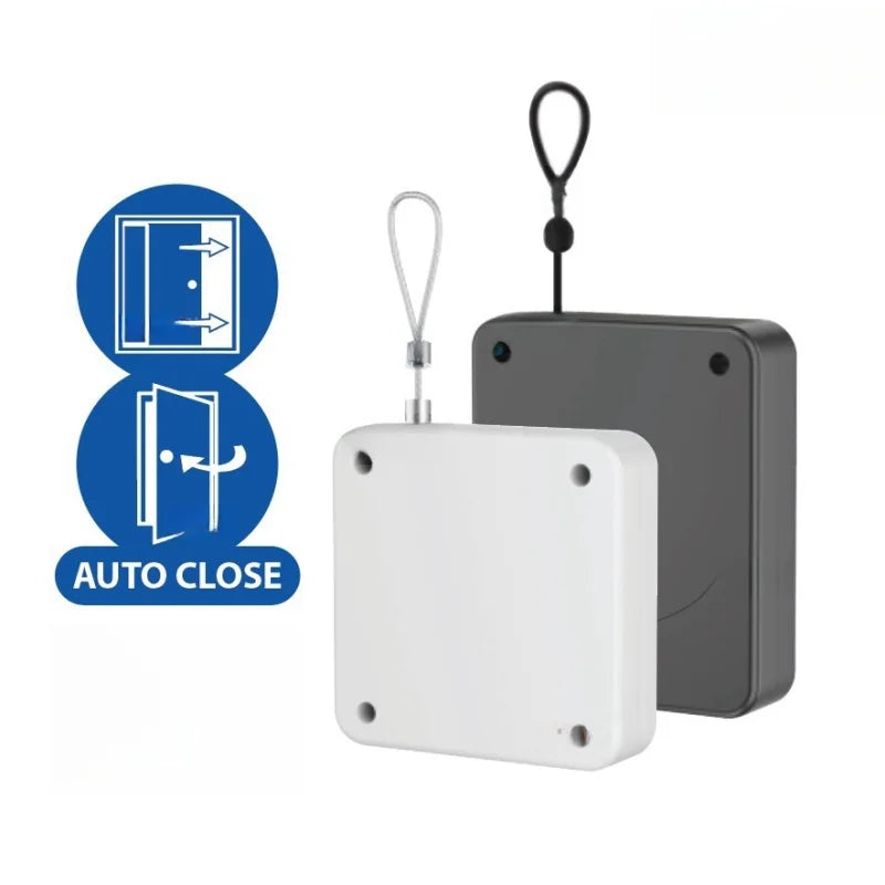 Automatic Sensor Door Closer Punch-Free Adjustable Wire Rope Automatically Close Door Auto Bracket Closer Surface Door Stopper